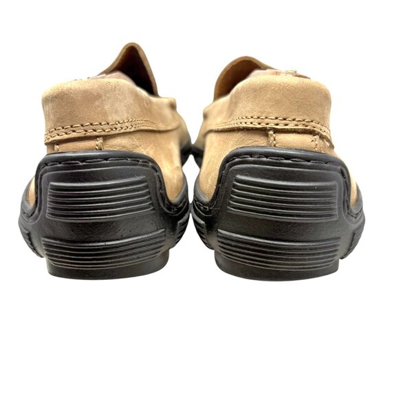 Brooks Brothers Mens Taupe Nubuck Moc Toe Slip On Casual Loafers - Picture 8 of 11